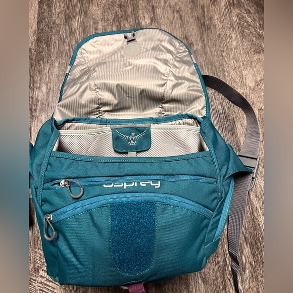 OSPREY Teal TABLET Device CROSSBODY Messenger BAG - Picture 8 of 16